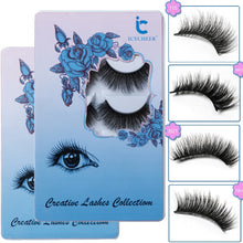 Load image into Gallery viewer, ICYCHEER 5 Pairs Makeup 3D Mink Lashes Long Thick Soft Eyelashes Extension Wispy Faux Cils Maquiagem Cilios ресницы