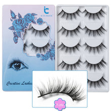 Load image into Gallery viewer, ICYCHEER 5 Pairs Makeup 3D Mink Lashes Long Thick Soft Eyelashes Extension Wispy Faux Cils Maquiagem Cilios ресницы
