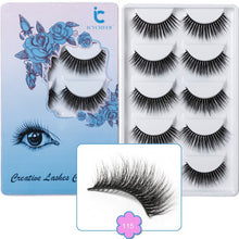 Load image into Gallery viewer, ICYCHEER 5 Pairs Makeup 3D Mink Lashes Long Thick Soft Eyelashes Extension Wispy Faux Cils Maquiagem Cilios ресницы