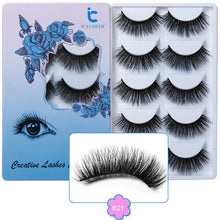 Load image into Gallery viewer, ICYCHEER 5 Pairs Makeup 3D Mink Lashes Long Thick Soft Eyelashes Extension Wispy Faux Cils Maquiagem Cilios ресницы
