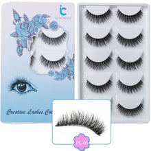 Load image into Gallery viewer, ICYCHEER 5 Pairs Makeup 3D Mink Lashes Long Thick Soft Eyelashes Extension Wispy Faux Cils Maquiagem Cilios ресницы
