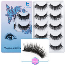 Load image into Gallery viewer, ICYCHEER 5 Pairs Makeup 3D Mink Lashes Long Thick Soft Eyelashes Extension Wispy Faux Cils Maquiagem Cilios ресницы