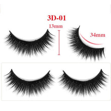Load image into Gallery viewer, 1Pair Natural False Eyelashes 3d Makeup Mink Lashes Soft Eyelash Extension Fake Strip Mink Eyelashes Cheap Faux Cils #275368