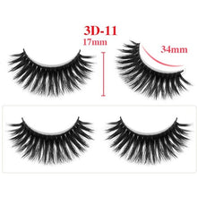 Load image into Gallery viewer, 1Pair Natural False Eyelashes 3d Makeup Mink Lashes Soft Eyelash Extension Fake Strip Mink Eyelashes Cheap Faux Cils #275368