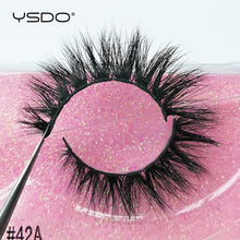 Load image into Gallery viewer, YSDO 1 Pair False Eyelashes Volume 3D Mink Lashes Natural Mink Eyelashes Makeup Lashes Extension Tools Faux Cils Maquiagem 42A