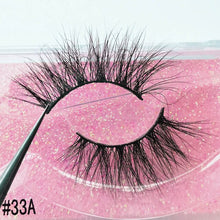 Load image into Gallery viewer, YSDO 1 Pair False Eyelashes Volume 3D Mink Lashes Natural Mink Eyelashes Makeup Lashes Extension Tools Faux Cils Maquiagem 42A