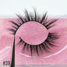 Load image into Gallery viewer, YSDO 1 Pair False Eyelashes Volume 3D Mink Lashes Natural Mink Eyelashes Makeup Lashes Extension Tools Faux Cils Maquiagem 42A