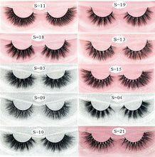 Load image into Gallery viewer, Mink Eyelashes Hand Made Crisscross False Eyelashes Cruelty Free Dramatic 3D Mink Lashes Long Lasting Faux Cils for Makeup Tools