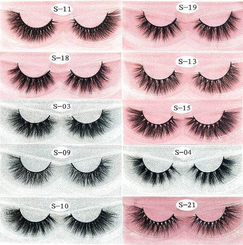 Mink Eyelashes Hand Made Crisscross False Eyelashes Cruelty Free Dramatic 3D Mink Lashes Long Lasting Faux Cils for Makeup Tools
