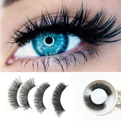 1 Pair 3D Magnetic False Eyelashes Natural Long Lashes Reusable False Magnet Thick Eyelashes For Extension Maquiagem Faux Cils