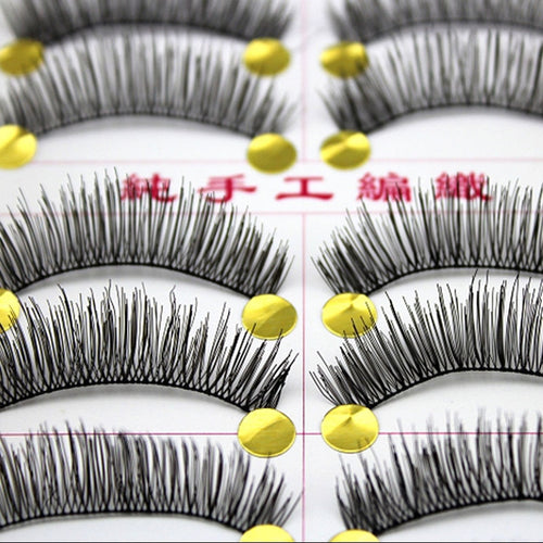 10 Pair False Eyelashes Maquiagem Wimpers Fake Eyelashes Eye Lashes Faux Cils Natural Long False Eyelashes Extension Makeup