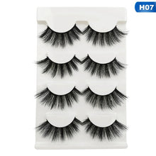 Load image into Gallery viewer, 4 Pairs Mink Eyelashes 3D Mink Lashes Fake Eyelashes Natural 3d False Lashes Cilios Mink Lashes Faux Cils