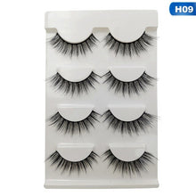 Load image into Gallery viewer, 4 Pairs Mink Eyelashes 3D Mink Lashes Fake Eyelashes Natural 3d False Lashes Cilios Mink Lashes Faux Cils