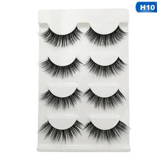 Load image into Gallery viewer, 4 Pairs Mink Eyelashes 3D Mink Lashes Fake Eyelashes Natural 3d False Lashes Cilios Mink Lashes Faux Cils