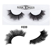 Load image into Gallery viewer, Mink Eyelashes 3D False Popular Lashes 100% Cruelty Free Handmade Reusable Natural Eyelashes Eye Makeup Faux Cils Maquiagem Tool