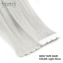 Load image into Gallery viewer, Neitsi Mini Tape In Non-Remy Human Hair Adhesive Extension 12" 16" 20" 10/20/40pcs 13 Colors Straight Skin Weft Natural Hair