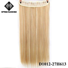 Load image into Gallery viewer, Spring sunshine 22'' 140G Long Blonde Straight Clip In Hair Extensions Synthetic Fake Hairpiece False hair 16Clips