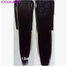 Load image into Gallery viewer, JOY&amp;BEAUTY Hair Synthetic High Temperature Fiber Hair Long Straight Ponytail Clip In Pony Tail Hair Extensions 24" 20 colors