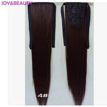 Load image into Gallery viewer, JOY&amp;BEAUTY Hair Synthetic High Temperature Fiber Hair Long Straight Ponytail Clip In Pony Tail Hair Extensions 24" 20 colors