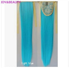 Load image into Gallery viewer, JOY&amp;BEAUTY Hair Synthetic High Temperature Fiber Hair Long Straight Ponytail Clip In Pony Tail Hair Extensions 24" 20 colors