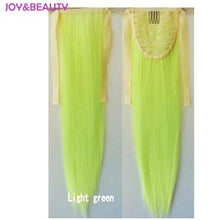 Load image into Gallery viewer, JOY&amp;BEAUTY Hair Synthetic High Temperature Fiber Hair Long Straight Ponytail Clip In Pony Tail Hair Extensions 24" 20 colors