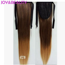 Load image into Gallery viewer, JOY&amp;BEAUTY Hair Synthetic High Temperature Fiber Hair Long Straight Ponytail Clip In Pony Tail Hair Extensions 24" 20 colors