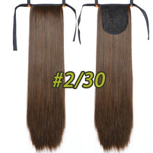 Load image into Gallery viewer, JINKAILI  85cm 32" Super Long Straight Clip In Tail False Hair Ponytail Hairpiece With Hairpins Synthetic Pony Tail Extensions