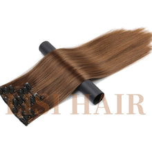 Load image into Gallery viewer, LISI HAIR Synthetic 16 Clips in Hair extension 56Cm 24 Inch Long Synthetic Fake False Hairpiece Clip In Hair Extension