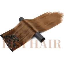 Load image into Gallery viewer, LISI HAIR Synthetic 16 Clips in Hair extension 56Cm 24 Inch Long Synthetic Fake False Hairpiece Clip In Hair Extension