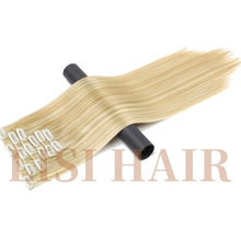Load image into Gallery viewer, LISI HAIR Synthetic 16 Clips in Hair extension 56Cm 24 Inch Long Synthetic Fake False Hairpiece Clip In Hair Extension