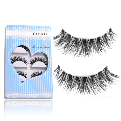 EFERO 5Pair False Eyelashes Mink Lashes Makeup Crisscross Soft Eyelash Extension Full Strip Lashes Fake Lashes Faux Cils Natural