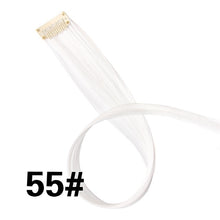 Load image into Gallery viewer, AliLeader Made 57 Colors 50CM Single Clip In One Piece Hair Extensions Synthetic Long Straight Ombre Grey Red Rainbow Hair Piece