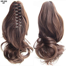 Load image into Gallery viewer, TOPREETY Heat Resistant Synthetic Hair 90gr 14" 35cm Wavy Claw Clip in/on Ponytail Hair Extensions CP-222