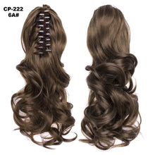 Load image into Gallery viewer, TOPREETY Heat Resistant Synthetic Hair 90gr 14" 35cm Wavy Claw Clip in/on Ponytail Hair Extensions CP-222