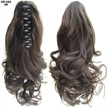 Load image into Gallery viewer, TOPREETY Heat Resistant Synthetic Hair 90gr 14" 35cm Wavy Claw Clip in/on Ponytail Hair Extensions CP-222