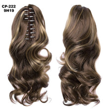 Load image into Gallery viewer, TOPREETY Heat Resistant Synthetic Hair 90gr 14" 35cm Wavy Claw Clip in/on Ponytail Hair Extensions CP-222