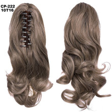 Load image into Gallery viewer, TOPREETY Heat Resistant Synthetic Hair 90gr 14" 35cm Wavy Claw Clip in/on Ponytail Hair Extensions CP-222