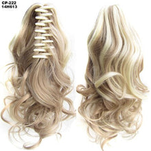 Load image into Gallery viewer, TOPREETY Heat Resistant Synthetic Hair 90gr 14" 35cm Wavy Claw Clip in/on Ponytail Hair Extensions CP-222