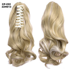 Load image into Gallery viewer, TOPREETY Heat Resistant Synthetic Hair 90gr 14" 35cm Wavy Claw Clip in/on Ponytail Hair Extensions CP-222