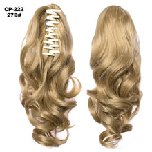 Load image into Gallery viewer, TOPREETY Heat Resistant Synthetic Hair 90gr 14" 35cm Wavy Claw Clip in/on Ponytail Hair Extensions CP-222