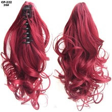 Load image into Gallery viewer, TOPREETY Heat Resistant Synthetic Hair 90gr 14" 35cm Wavy Claw Clip in/on Ponytail Hair Extensions CP-222