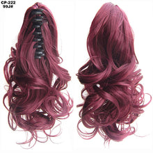 Load image into Gallery viewer, TOPREETY Heat Resistant Synthetic Hair 90gr 14" 35cm Wavy Claw Clip in/on Ponytail Hair Extensions CP-222