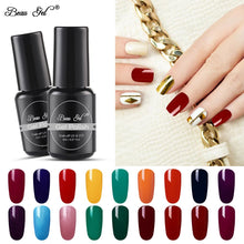Load image into Gallery viewer, Beau Gel 8ml Nail Polish Pure Color Esmaltes Permanentes Gel Varnish Vernis Ongle Nagellak Soak Off Nail Art Gel Nail Polish